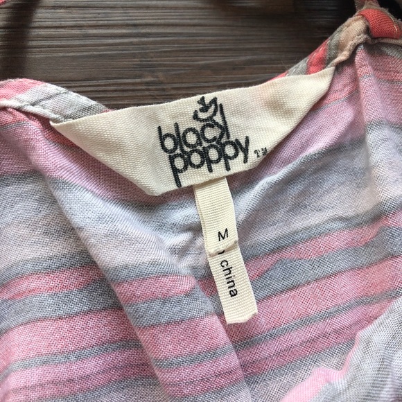 BLACK POPPY TANK TOP - SIZE MEDIUM - Picture 3 of 6